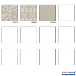 Profhome 954901-GU Papier peint aspect textile texturé mat 5,33 m2