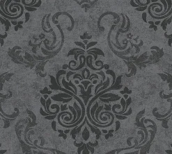 Profhome 953723-GU Papier peint baroque légèrement texturé effet métallique 5,33 m2