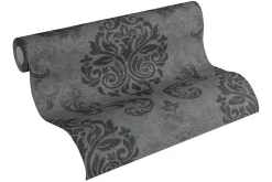 Profhome 953723-GU Papier peint baroque légèrement texturé effet métallique 5,33 m2