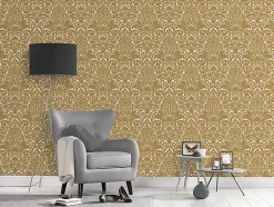 Profhome 335832-GU Papier peint baroque légèrement texturé mat 5,22 m2