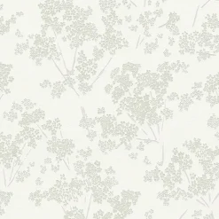 Profhome 395482-GU Papier peint floral texturé brillant 5,33 m2