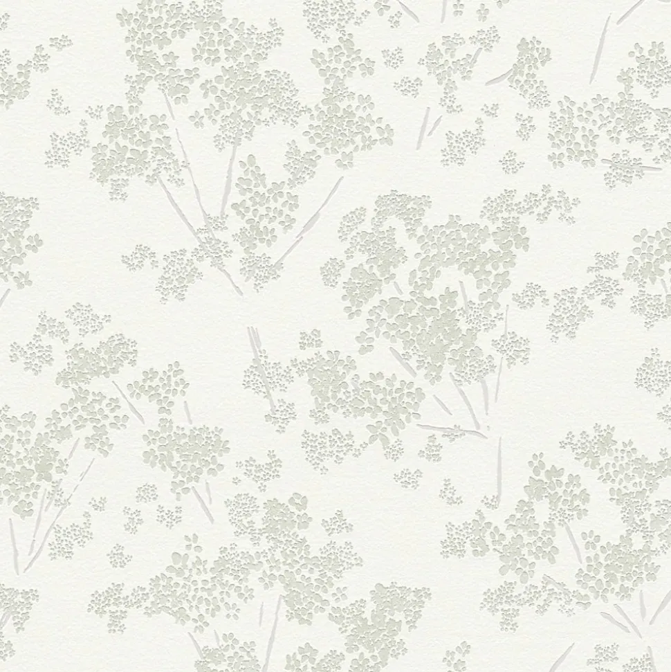 Profhome 395482-GU Papier peint floral texturé brillant 5,33 m2
