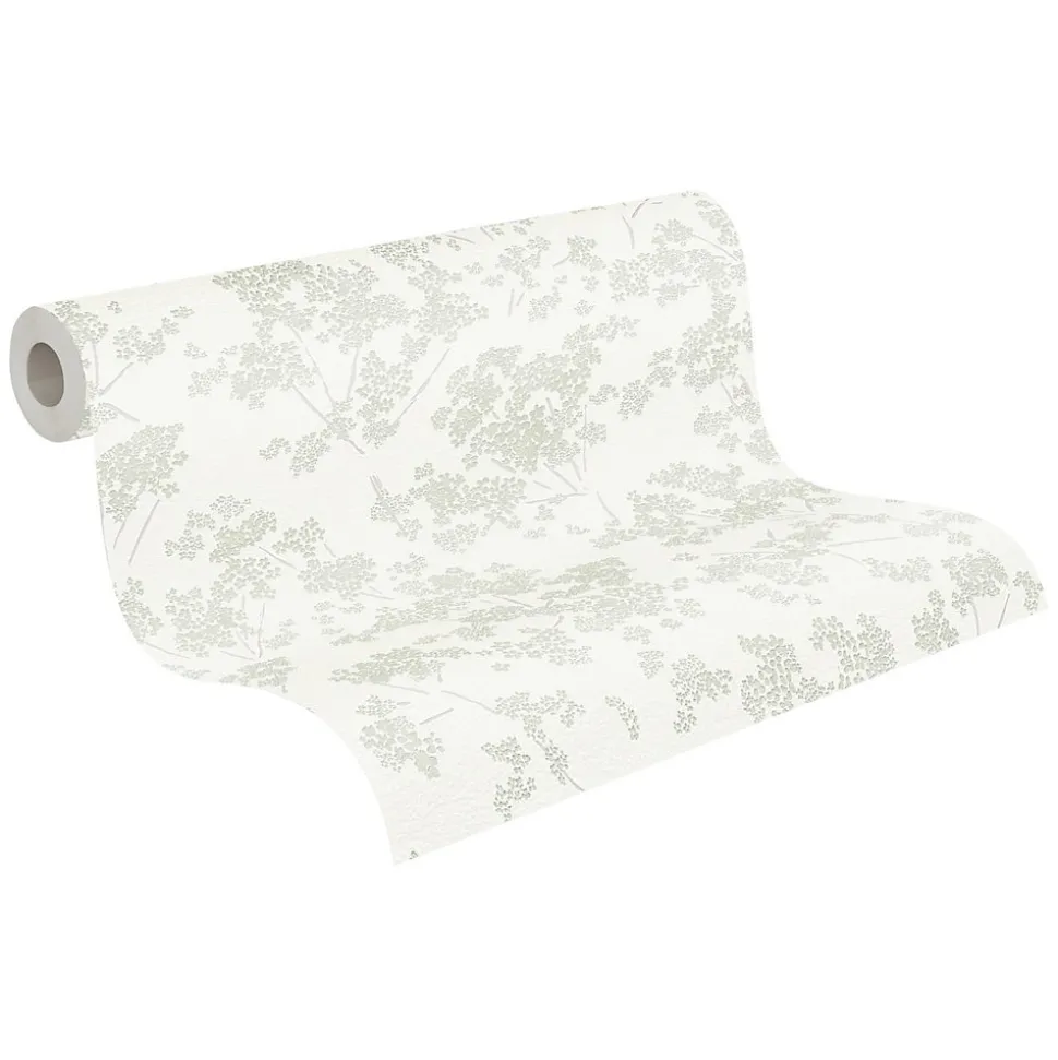 Profhome 395482-GU Papier peint floral texturé brillant 5,33 m2