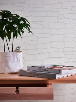 Profhome 355416-GU Papier peint aspect pierre carrelage texturé mat 5,33 m2
