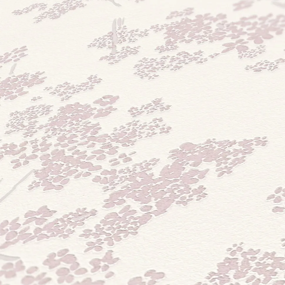 Profhome 395481-GU Papier peint floral texturé brillant 5,33 m2