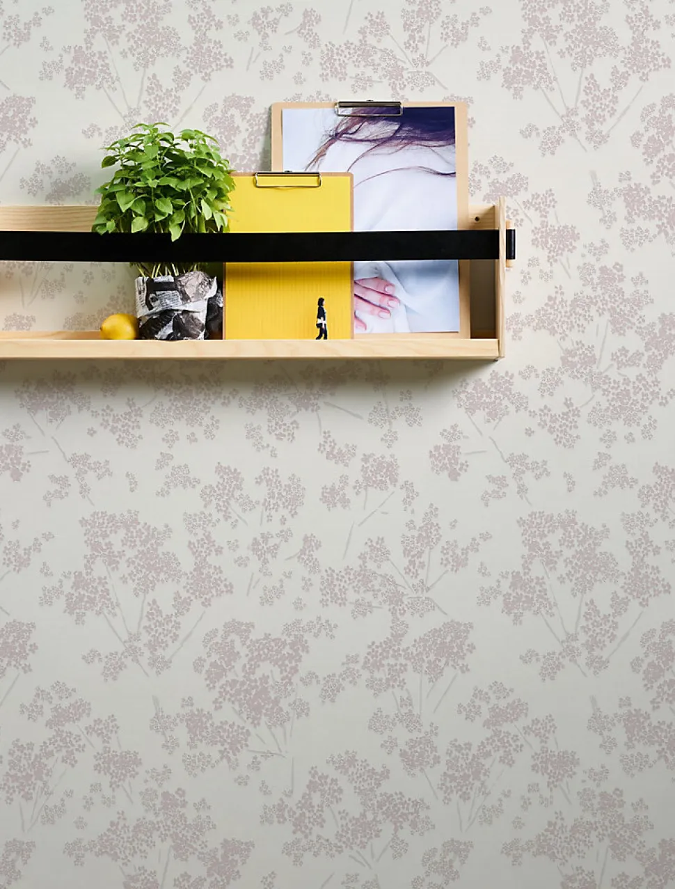 Profhome 395481-GU Papier peint floral texturé brillant 5,33 m2