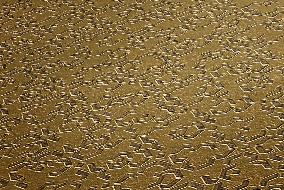 Profhome 378661-GU Papier peint à motifs graphiques légèrement texturé brillant 5,33 m2