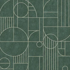 Profhome 386993-GU Papier peint à motifs graphiques légèrement texturé brillant 5,33 m2