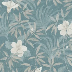 Profhome 380285-GU Papier peint floral légèrement texturé mat 5,33 m2