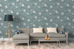 Profhome 380285-GU Papier peint floral légèrement texturé mat 5,33 m2