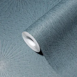 Profhome 388182-GU Papier peint à motifs graphiques légèrement texturé subtilement scintillant 5,33 m2