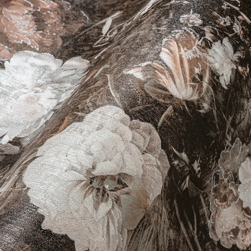 Profhome 388213-GU Papier peint floral légèrement texturé satiné 5,33 m2