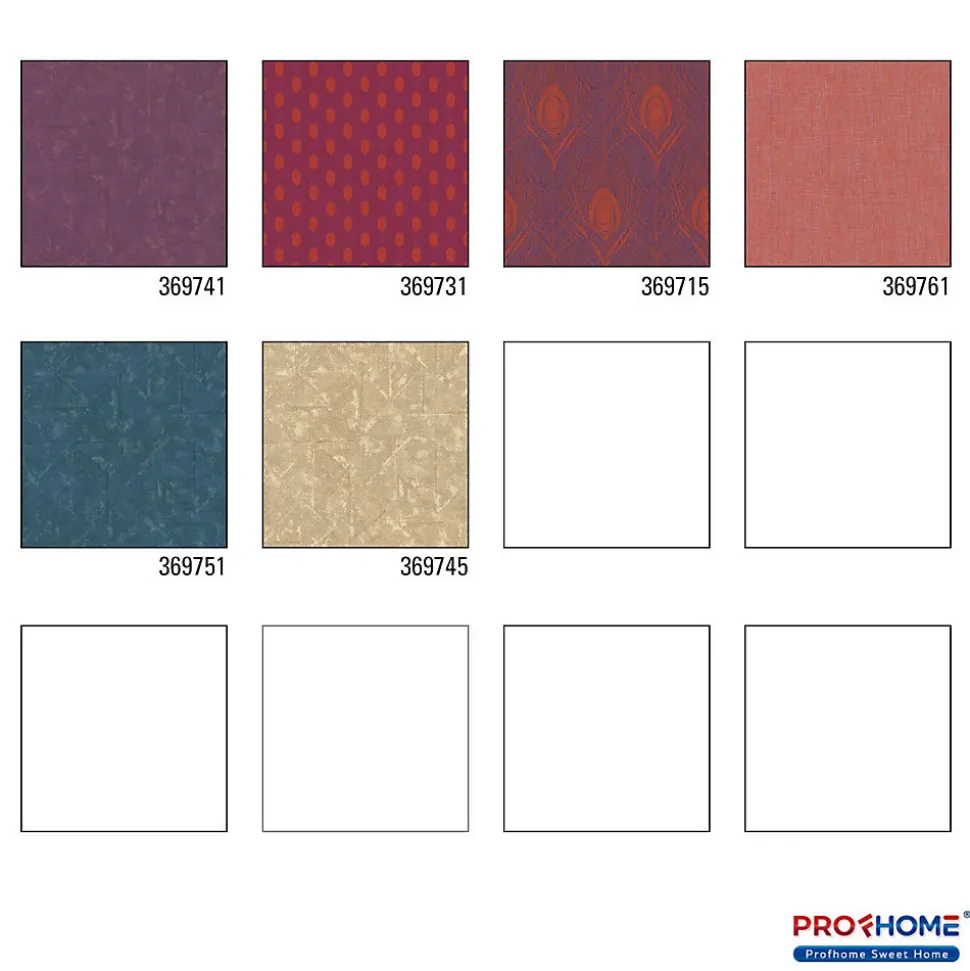 Profhome 369741-GU Papier peint de luxe exclusif légèrement texturé mat 5,33 m2