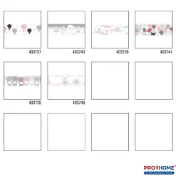 Profhome 403737-GU Papier peint à motifs graphiques légèrement texturé mat 0,75 m2