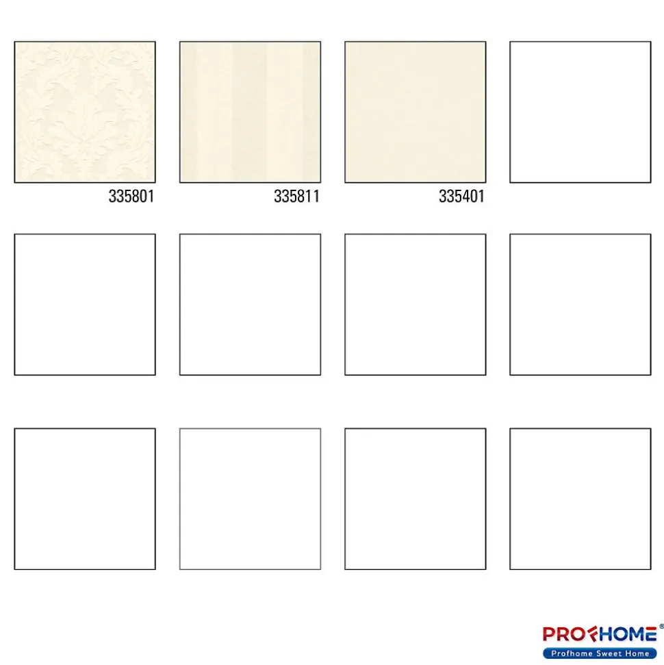Profhome 335801-GU Papier peint baroque légèrement texturé mat 5,22 m2