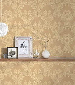 Profhome 956303-GU Papier peint aspect textile texturé mat 5,33 m2