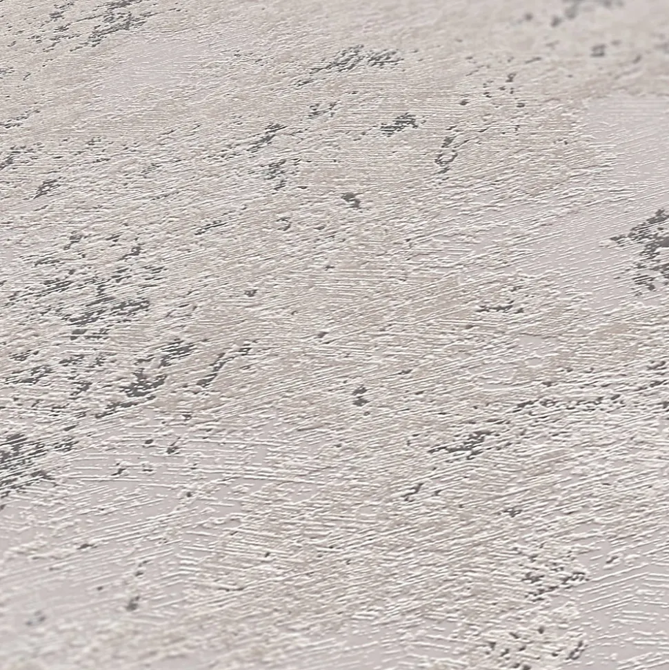 Profhome 393873-GU Papier peint aspect crépi texturé et des accents métalliques 5,33 m2