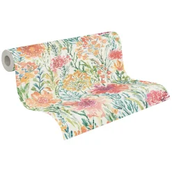 Profhome 396951-GU Papier peint floral lisse mat 5,33 m2