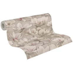 Profhome 396101-GU Papier peint floral légèrement texturé mat 5,33 m2