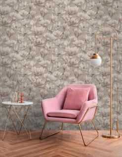 Profhome 396101-GU Papier peint floral légèrement texturé mat 5,33 m2