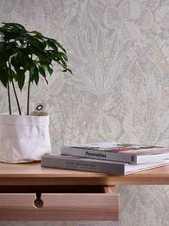 Profhome 396534-GU Papier peint floral légèrement texturé mat 5,33 m2