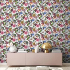 Profhome 381754-GU Papier peint floral lisse mat 5,33 m2