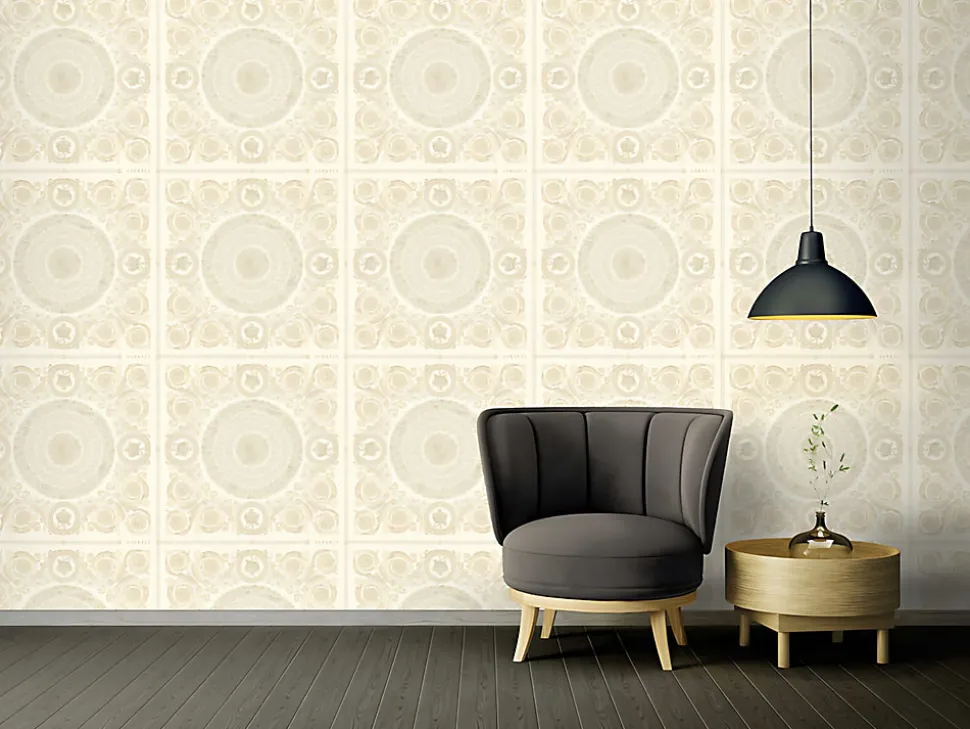 Profhome 370551-GU Papier peint baroque légèrement texturé brillant 7,035 m2