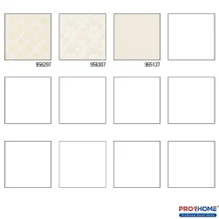 Profhome 956297-GU Papier peint aspect textile texturé mat 5,33 m2