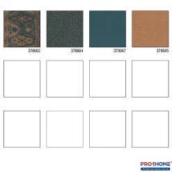 Profhome 378682-GU Papier peint ethnique légèrement texturé mat 5,33 m2