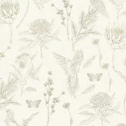 Profhome 394293-GU Papier peint moitf d'oiseaux légèrement texturé mat 5,33 m2