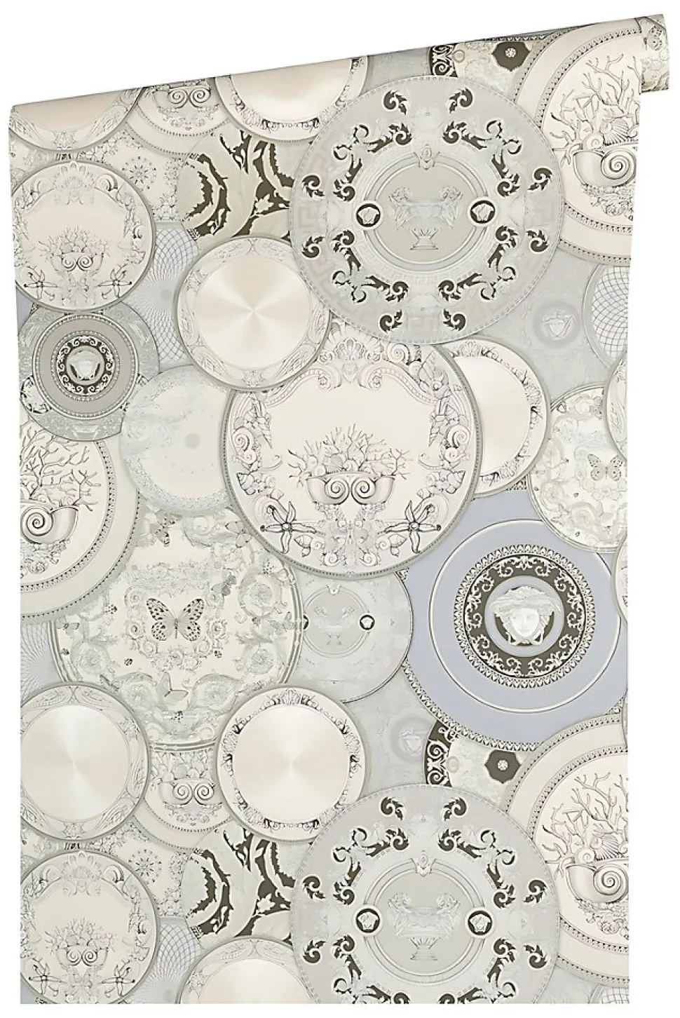 Profhome 349013-GU Papier peint de luxe exclusif légèrement texturé brillant 7,035 m2