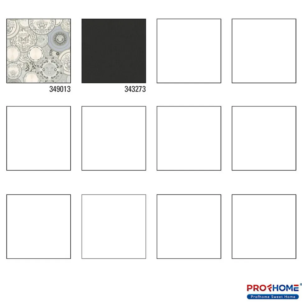 Profhome 349013-GU Papier peint de luxe exclusif légèrement texturé brillant 7,035 m2