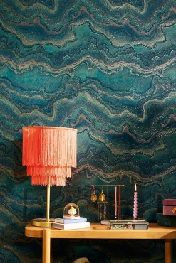 Profhome 396593-GU Papier peint à motifs graphiques texturé et un effet métallique 5,33 m2