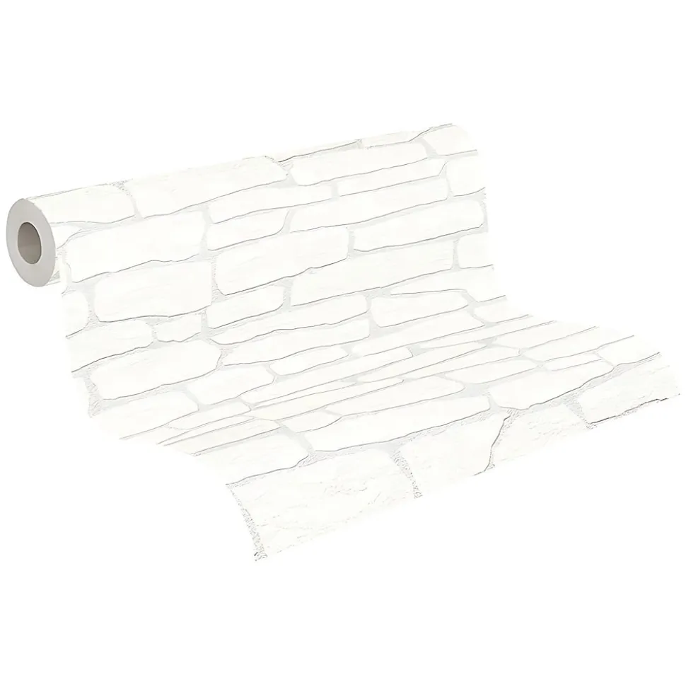 Profhome 355515-GU Papier peint aspect pierre carrelage légèrement texturé mat 26,5 m2