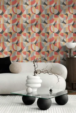Profhome 399323-GU Papier peint rétro légèrement texturé mat 5,33 m2