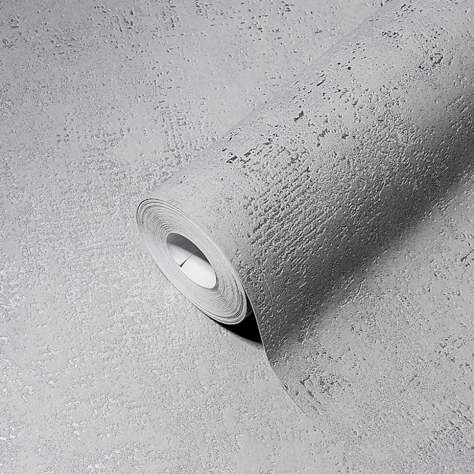 Profhome 388323-GU Papier peint aspect crépi légèrement texturé et des accents métalliques 5,33 m2