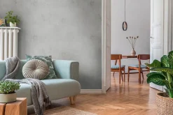 Profhome 388323-GU Papier peint aspect crépi légèrement texturé et des accents métalliques 5,33 m2