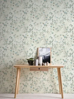 Profhome 387262-GU Papier peint floral lisse mat 5,33 m2