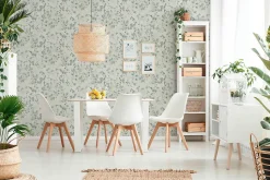 Profhome 387262-GU Papier peint floral lisse mat 5,33 m2