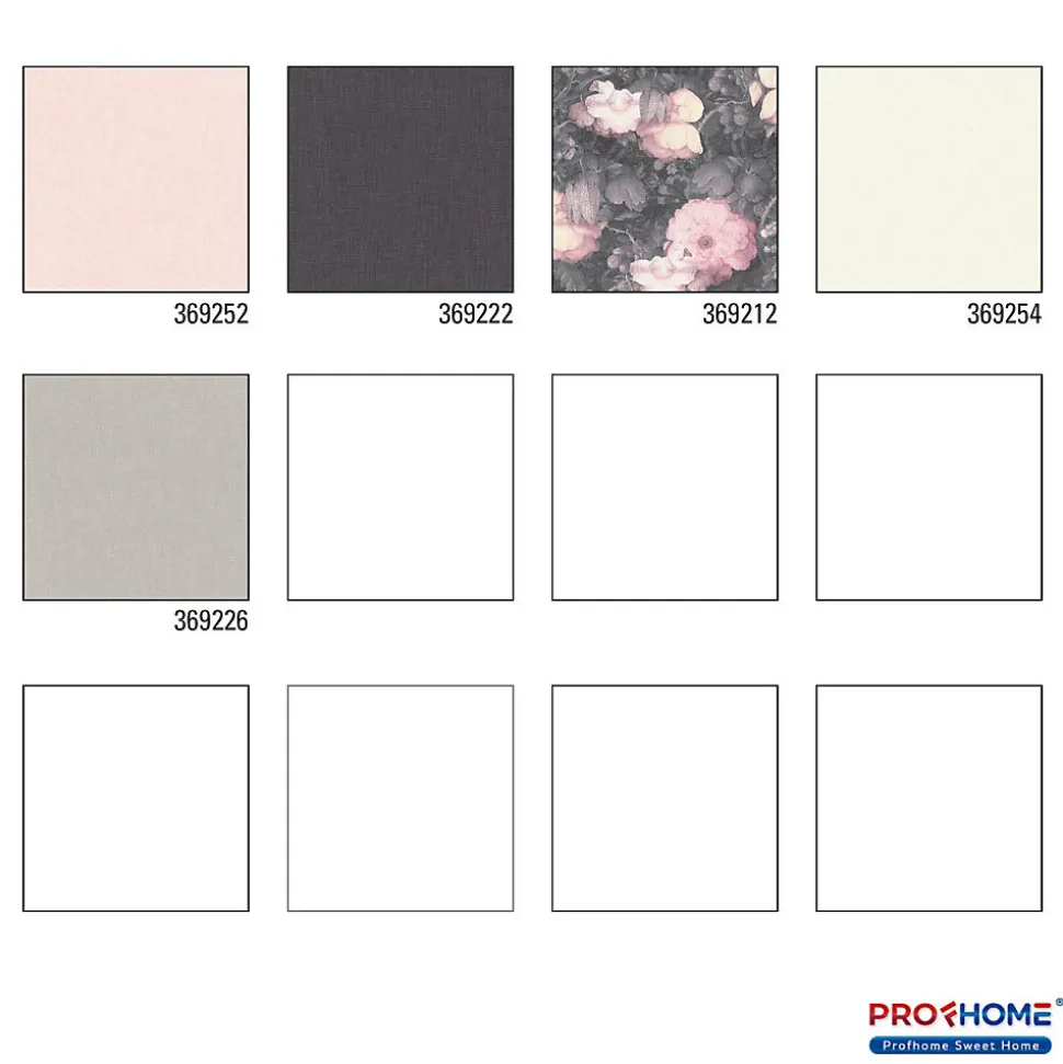 Profhome 369252-GU Papier peint aspect textile légèrement texturé mat 5,33 m2