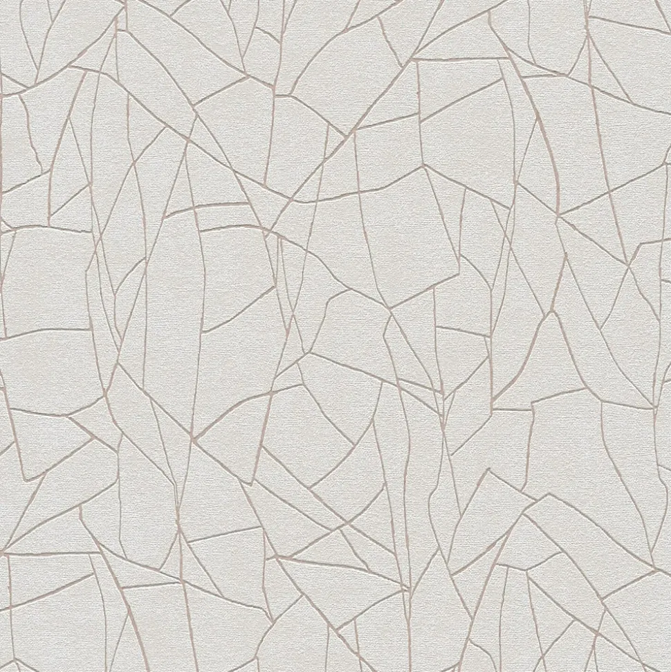 Profhome 399341-GU Papier peint à motifs graphiques légèrement texturé satiné 5,33 m2
