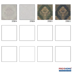 Profhome 379014-GU Papier peint baroque légèrement texturé mat 5,33 m2