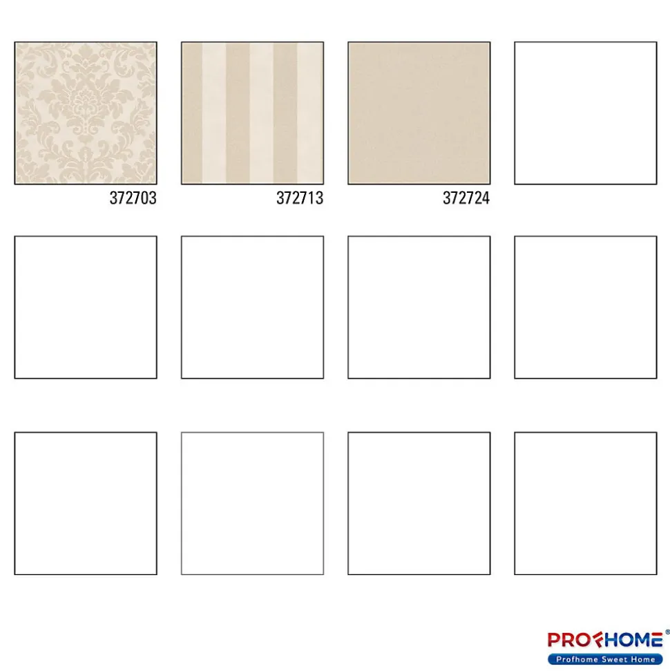 Profhome 372703-GU Papier peint baroque légèrement texturé subtilement chatoyant 5,33 m2