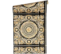 Profhome 370553-GU Papier peint baroque légèrement texturé brillant 7,035 m2