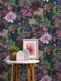 Profhome 381756-GU Papier peint floral lisse mat 5,33 m2