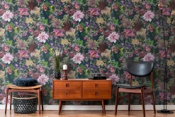 Profhome 381756-GU Papier peint floral lisse mat 5,33 m2