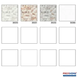 Profhome 369293-GU Papier peint aspect pierre carrelage lisse mat 5,33 m2