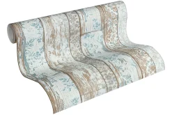 Profhome 361191-GU Papier peint aspect bois lisse mat 5,33 m2