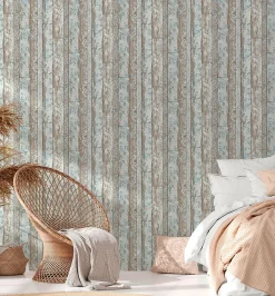 Profhome 361191-GU Papier peint aspect bois lisse mat 5,33 m2