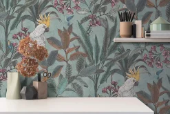 Profhome 397482-GU Papier peint moitf d'oiseaux légèrement texturé mat 5,33 m2
